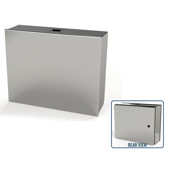 1/4 Turn Latch Electrical Enclosures, 16 in H, 6 in D, 20 in W, NEMA 3R, 4, 4X, 12, 13